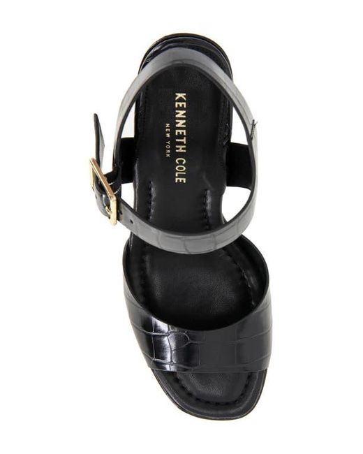 Kenneth Cole Black Darla Ankle Strap Platform Sandal