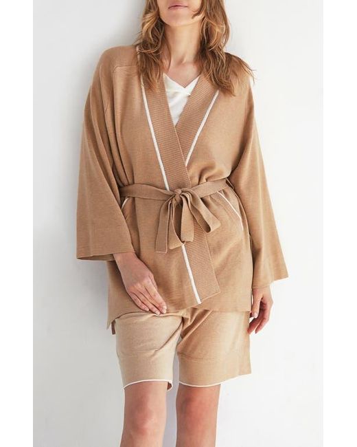 Oyun Kimono Cardigan in Brown Lyst