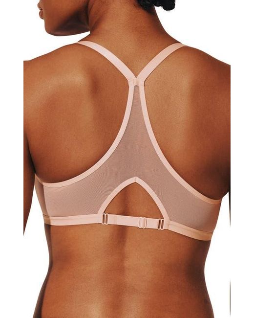 Thirdlove Brown Bare Underwire Front Clasp Mesh Spacer Bra