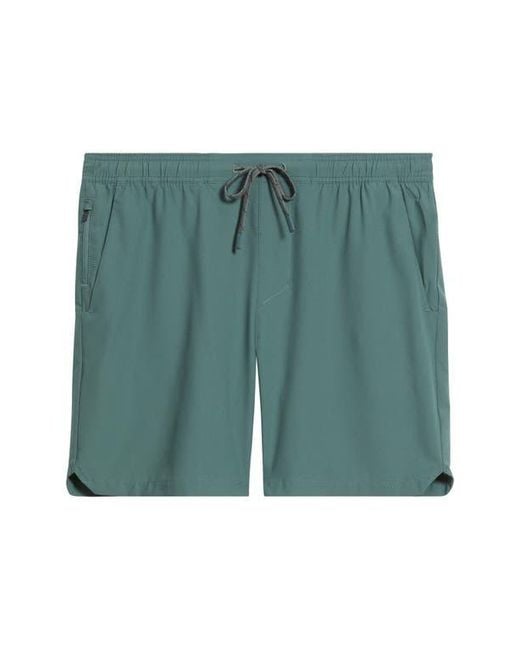 Roark Green Serrano 7 Drawstring Shorts for men