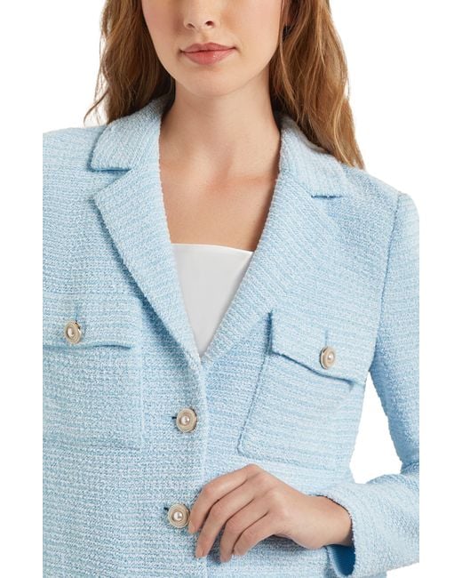 Misook Blue Tweed Jacket