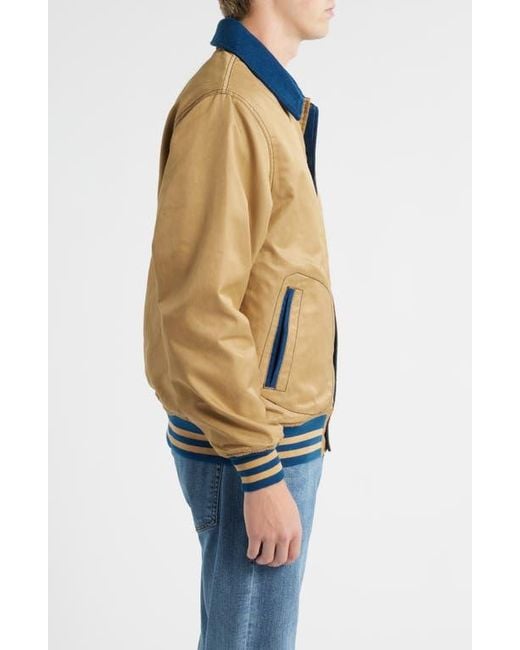 Schott Nyc Blue Reversible 'Baseball' Jacket for men