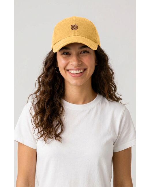 Alix White Pretzel Dad Cap