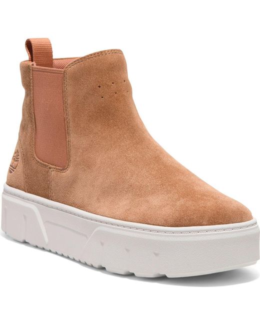 Timberland Brown Laurel Court Pull-On Sneaker Boot