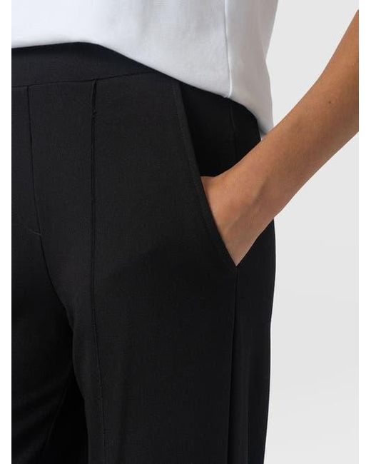 Saint + Sofia Black Keller Wide Leg Pant