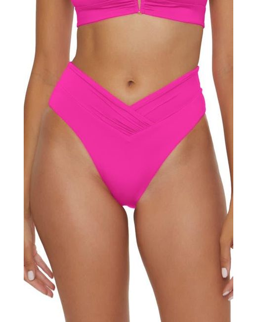 Becca Pink Color Code High Waist Bikini Bottoms