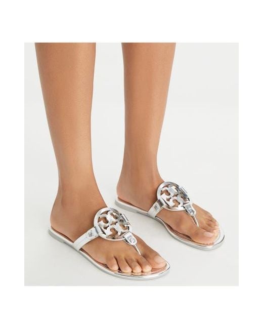 Tory Burch White Miller Shoes, Leather
