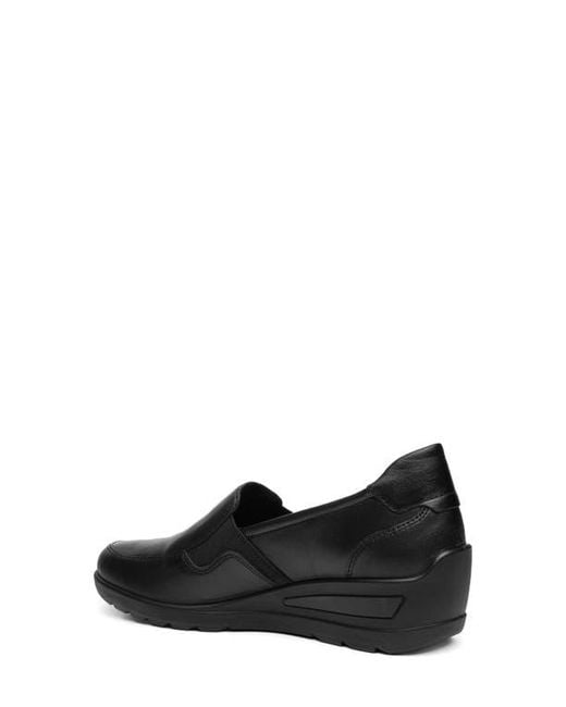 Ara Black Zen Wedge Loafer