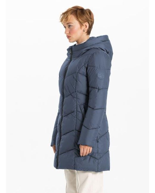 Point Zero Blue Classic Long Puffer Design