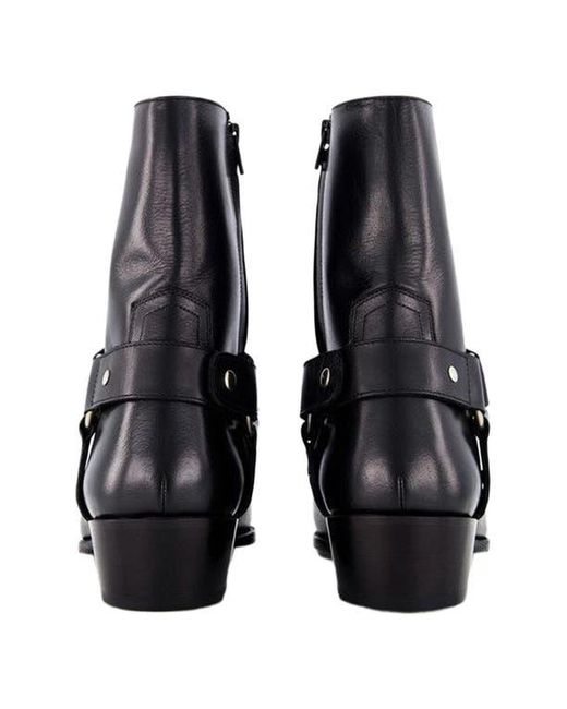 Anthony Veer Black Sloane Harness Boot for men