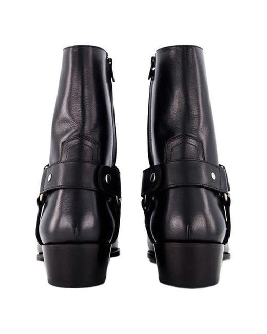 Anthony Veer Black Sloane Harness Boot for men