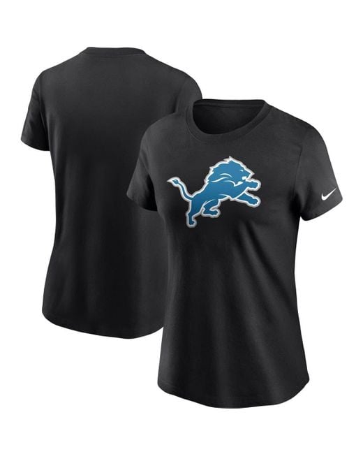 Nike Detroit Lions Logo Essential T-shirt At Nordstrom in Black | Lyst