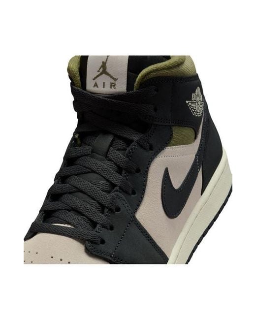 Nike Black Air 1 Mid Se Sneaker for men