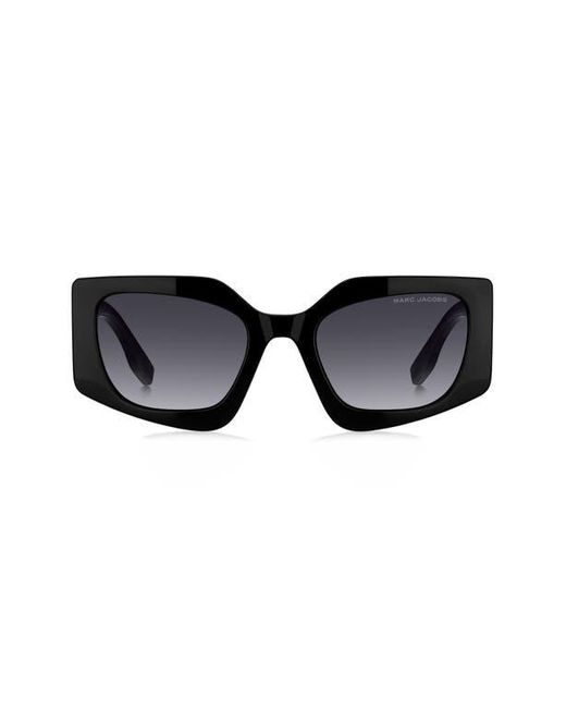 Marc Jacobs Black 53Mm Gradient Rectangular Sunglasses