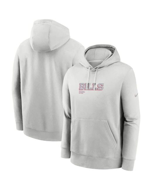 Nike Gray Buffalo Bills Edge Pack French Terry Club Pullover Hoodie for men