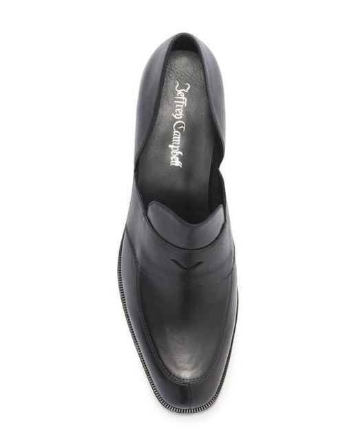 Jeffrey Campbell Black Empirical D'Orsay Penny Loafer