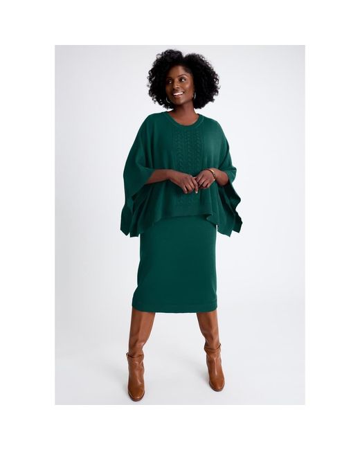 green cable knit sweater dress Entro Cable Knit Sweater Dress