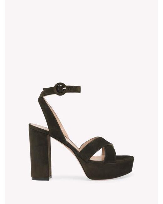 Gianvito Rossi Black Sabrina Sandals