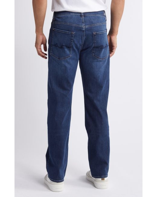 7 For All Mankind Blue Austyn Relaxed Straight Leg Jeans for men