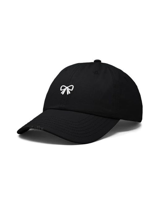 Alix Black Bow Dad Cap