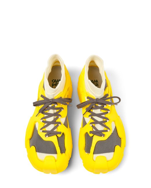Camper Yellow Gender Inclusive Tossu Water Repellent Sneaker