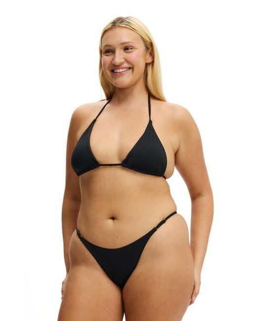 Cotton On Black Micro String Thong Bikini Bottom