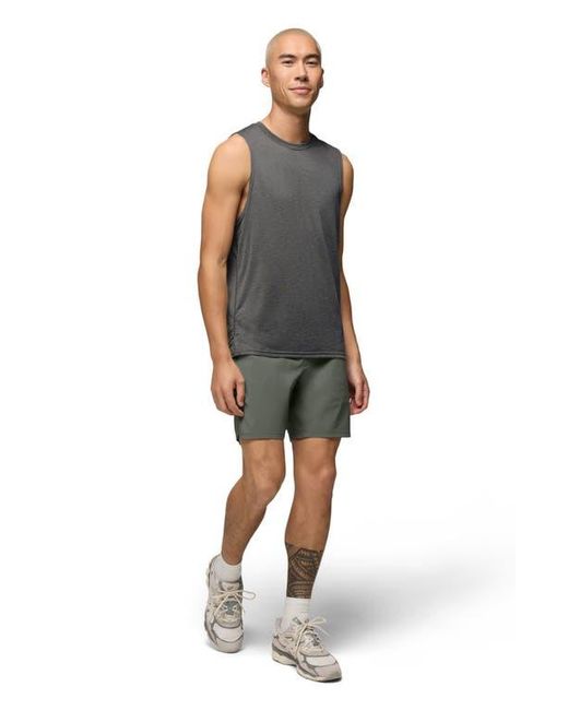 Prana Green Discovery Trail Drawstring Shorts for men