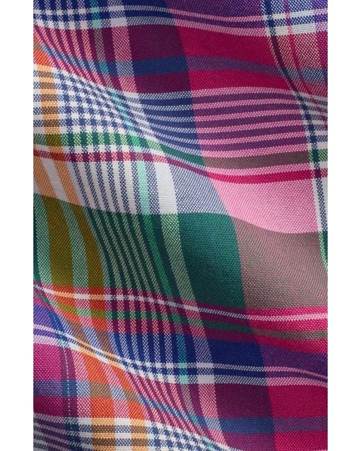 Polo Ralph Lauren Blue Classic Fit Plaid Cotton Button-Down Oxford Shirt for men