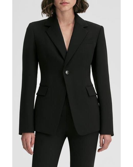 A.L.C. Black Eliza Wool Blend Jacket