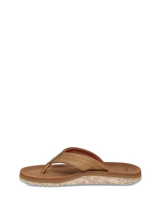 Sanuk Brown Tiderush Flip Flop for men