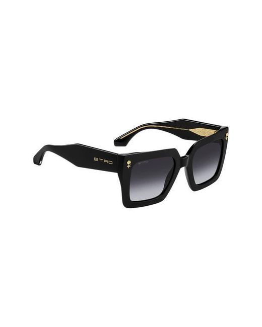 Etro Black 52Mm Square Sunglasses