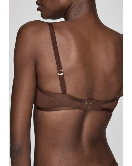 CUUP Brown The Balconette Mesh Underwire Bra