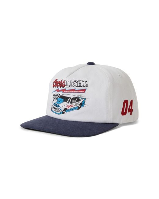 Brixton Multicolor Coors Light Blower Netplus Twill Snapback Baseball Cap for men