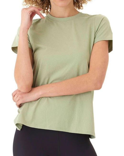 Threads For Thought Green Gemella Tulip Back Top