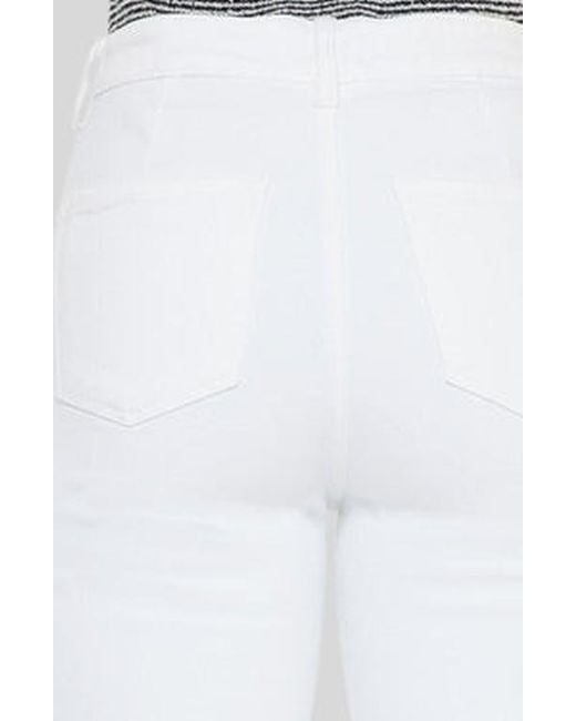 Kancan White Celia Ultra High Rise Wide Flare Jeans