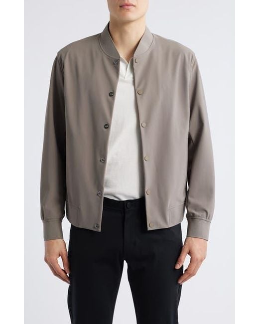 Theory Gray Murphy Precision Bomber Jacket for men