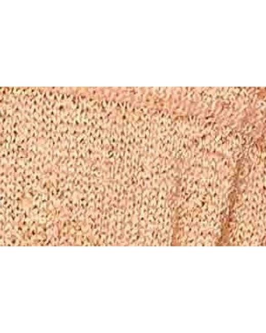 Edikted Blue Sequin Split Front Knit Halter Top