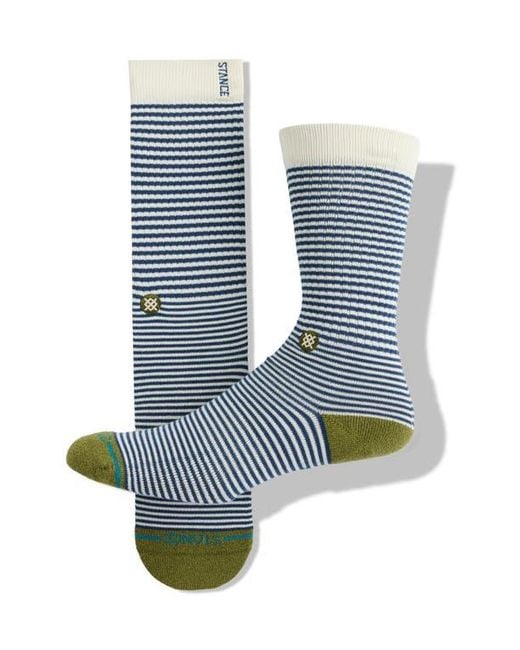 Stance Blue Mini Bar Crew Socks for men