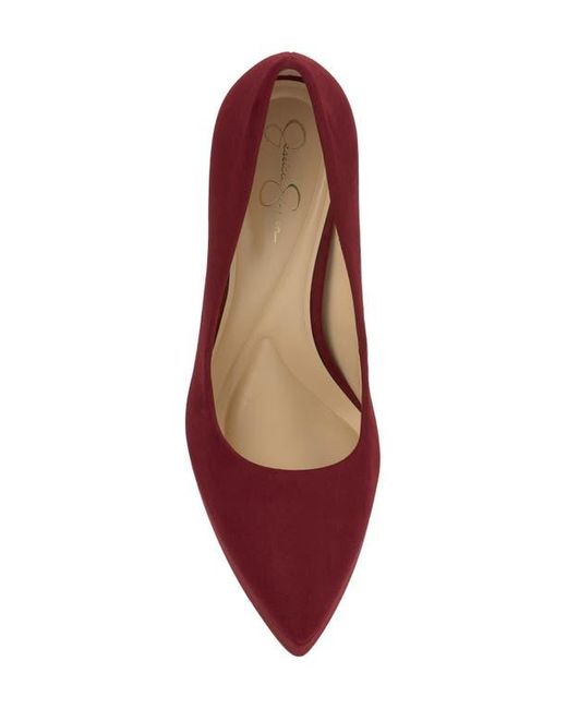 Jessica Simpson Red Sinelia Pointed Toe Platform Pump