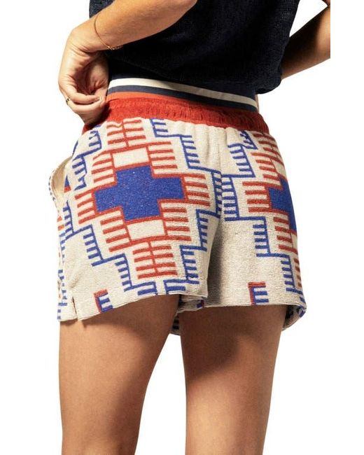 Brixton Blue Trail Terry Drawstring Shorts