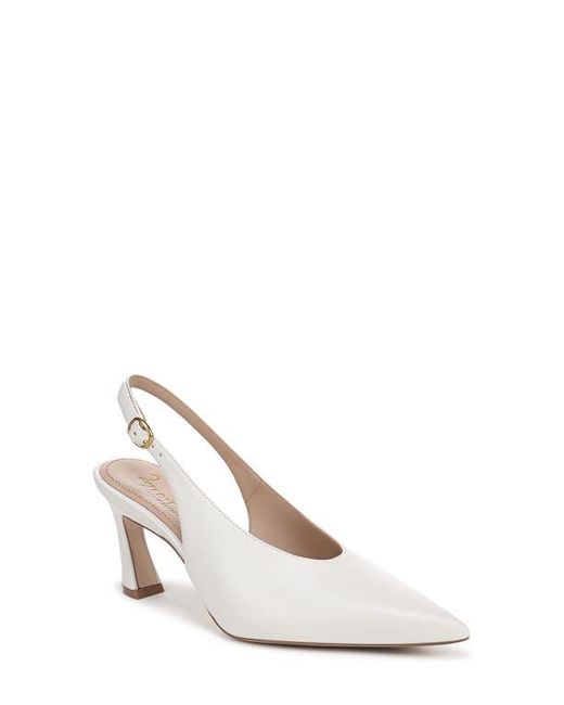 27 EDIT Naturalizer White Elaine Slingback Pointed Toe Pump