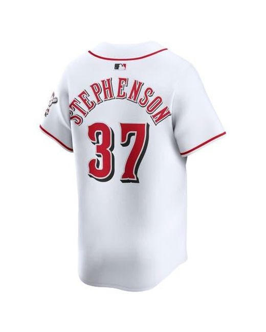 Nike White Tyler Stephenson Cincinnati Reds Home Limited Player Jersey for men