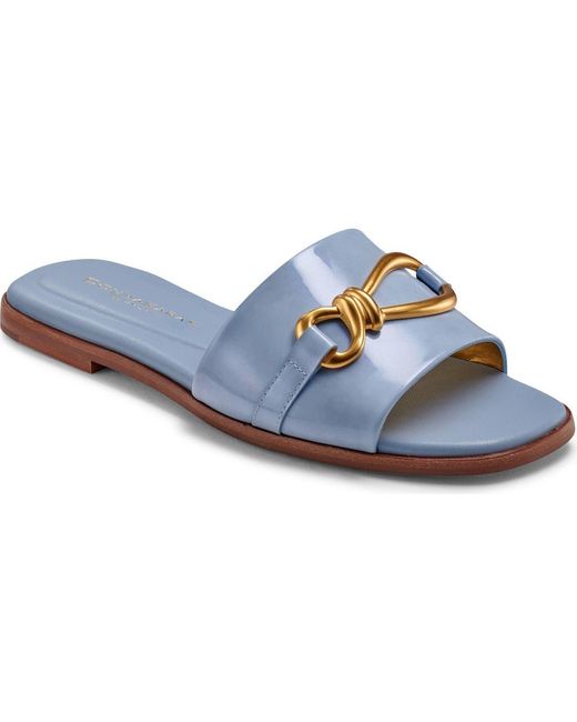 Donna Karan Blue Haylen Slide Sandal