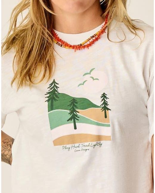 Carve Designs Natural Parker Graphic Tee