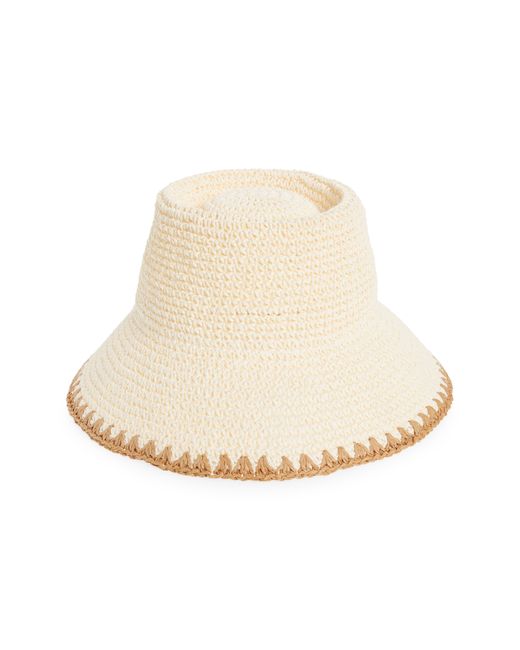 Madewell Natural Whipstitch Straw Bucket Hat