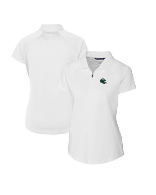 Cutter & Buck White New York Jets Helmet Logo Drytec Forge Stretch Polo At Nordstrom