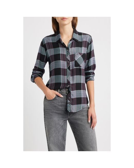 Rails Black Hunter Plaid Button-Up Shirt