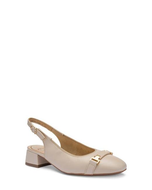 Ara Natural Gliselle Slingback Pump