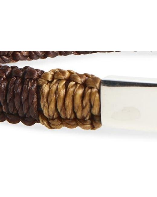 Caputo & Co. Multicolor Macramé Id Bracelet for men