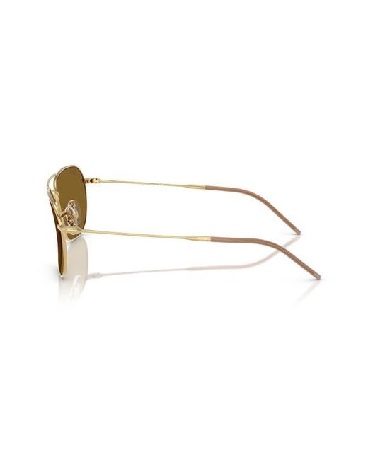 Ray-Ban Multicolor Caravan Reverse 58Mm Polarized Square Aviator Sunglasses for men